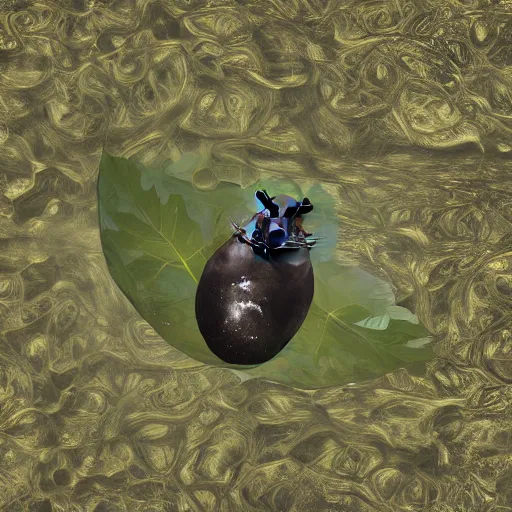 Image similar to seal melted leaf liquephotographs submerged digitalart