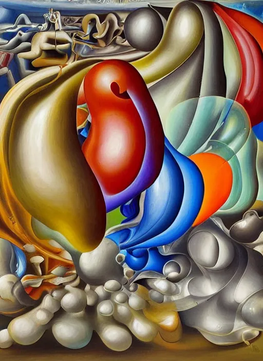 Prompt: an extremely high quality hd surrealism painting of the 3d soul of glassblowing by a much more skilled version of kandinskypicasso and salvia dali the fourth, 8k, clear shapes, defined edges, ultra realistic, super realistic,