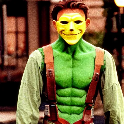 Image similar to tom Holland as The mask (1994)