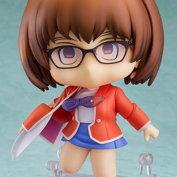 Prompt: Velma, An anime Nendoroid of Velma, figurine, detailed product photo