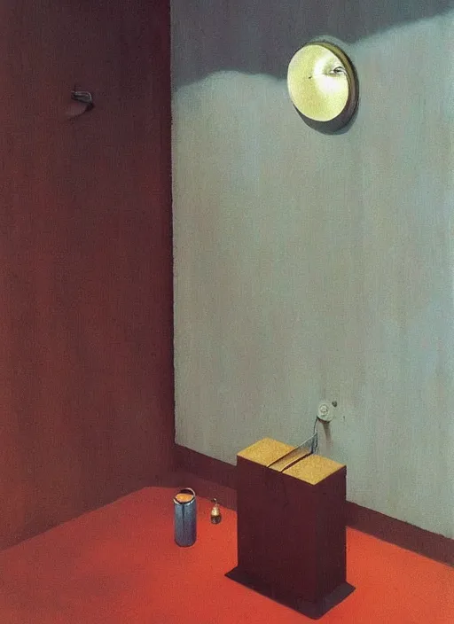 Prompt: water faucet dripping Edward Hopper and James Gilleard, Zdzislaw Beksinski, highly detailed