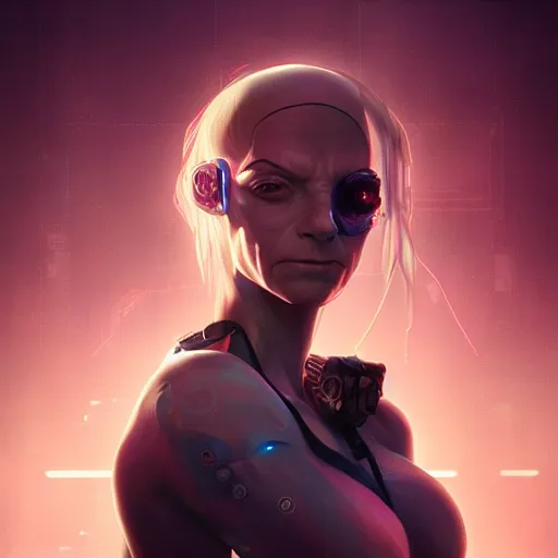 Image similar to beautiful portrait of a cyberpunk goddess who looks like Gollum , character design by charlie bowater, ross tran, artgerm, and makoto shinkai, detailed, soft lighting, rendered in octane