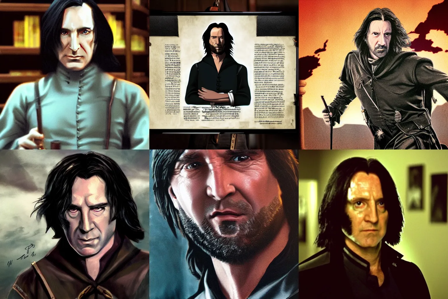 Prompt: snape plissken portrait in escape from L.A.