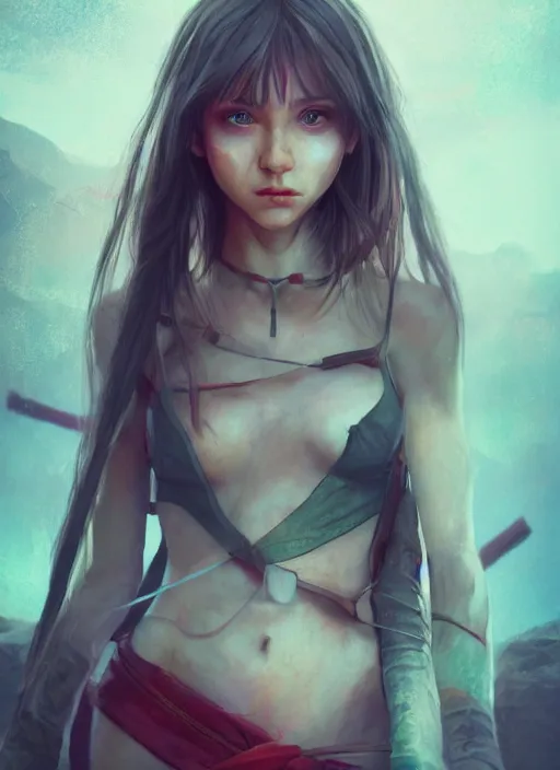 Image similar to hyper realistic photography, elf archer girl full body, rule of thirds, human proportion, good anatomy, beautiful face, conceptart, saturated colors, cinematic, artstation, redshift, octane