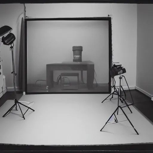 Prompt: studio photo of nothing, studio portrait