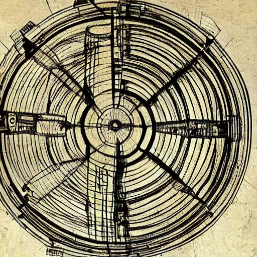 Image similar to davinci schematic for a ufo