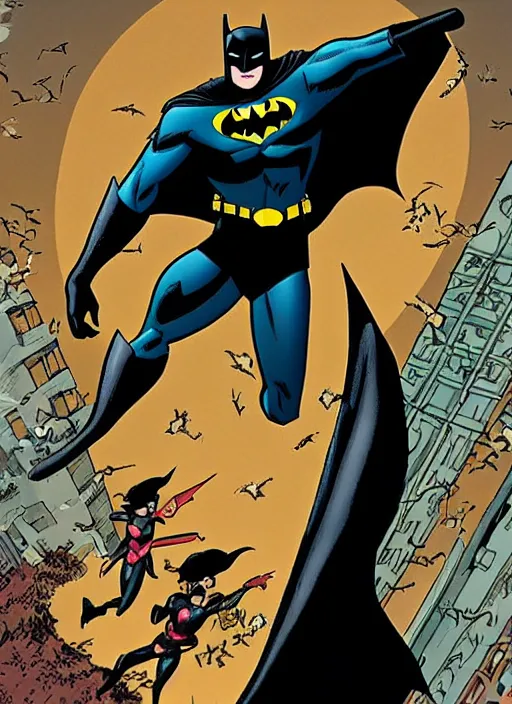 Image similar to batman in the style of ariel olivetti