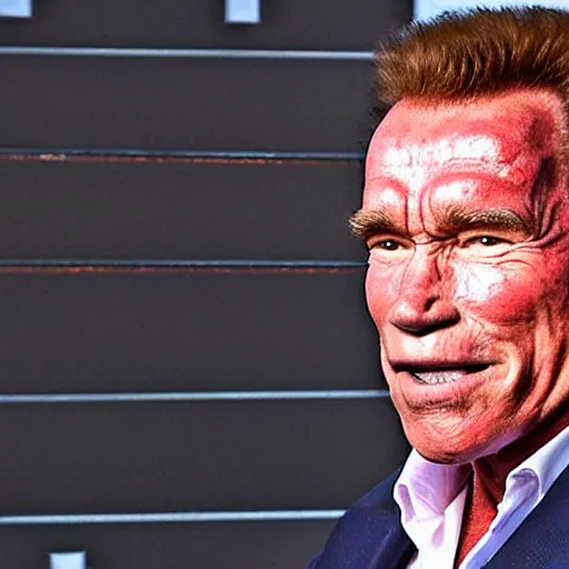 Prompt: schwarzenegger vaping