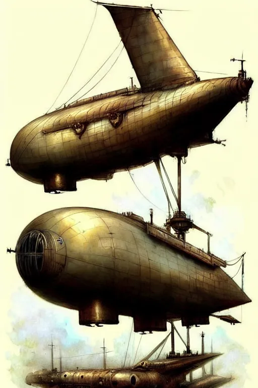 Image similar to (((((1950s steampunk airship . muted colors.))))) by Jean-Baptiste Monge !!!!!!!!!!!!!!!!!!!!!!!!!!!