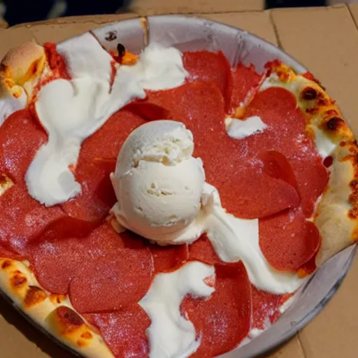 Image similar to pizza-flavored ice cream