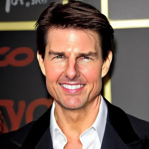 Prompt: tom cruise with skin made of cheese
