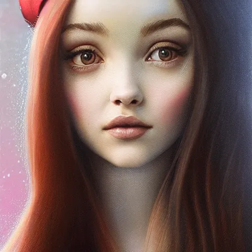 Image similar to tom bagshaw portrait, very beautiful mix of dove cameron and madison beer and bella poarch in a sailor suit flirting smile, randomly lustrous dyed hair, professionally retouched, focus eyes, ultra realistic soft painting, insanely detailed linework, symmetrical accurate intricate features, behance artstation, 8 k, - signature