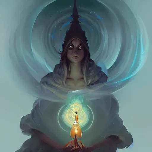 Prompt: Enlightened Wizard by Peter Mohrbacher