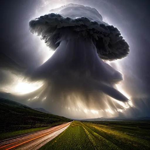 Prompt: amazing photo a tornado by marc adamus, digital art, beautiful dramatic lighting