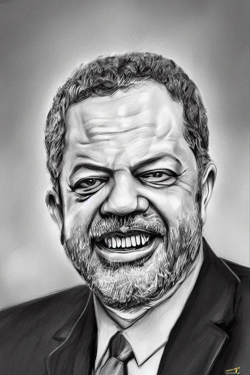 Prompt: a portrait of luiz inacio lula da sila, instrinsic, digital art