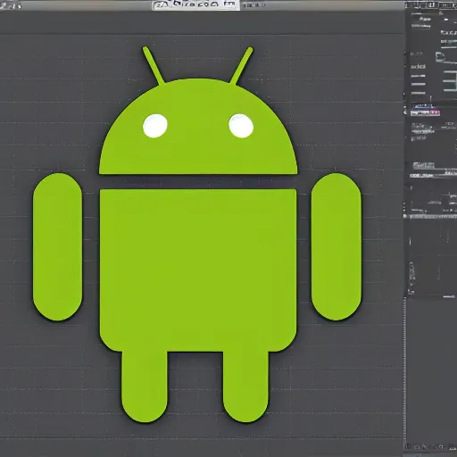 Prompt: autocad drawing of android