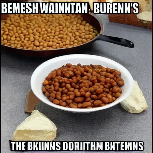 Image similar to meme about british people eating beans