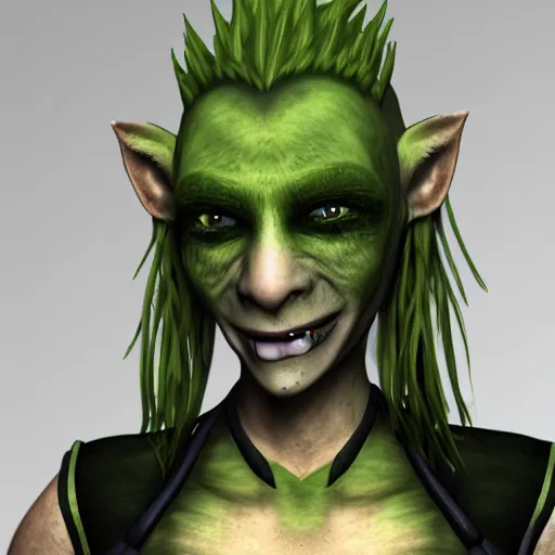 Image similar to eco punk gotch female goblin, 8k