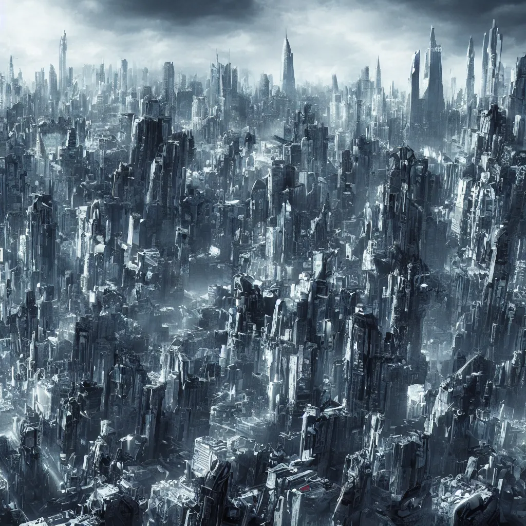 Image similar to future city, in the style of piotr białczak, epic cinematic wide shot, amazing detail