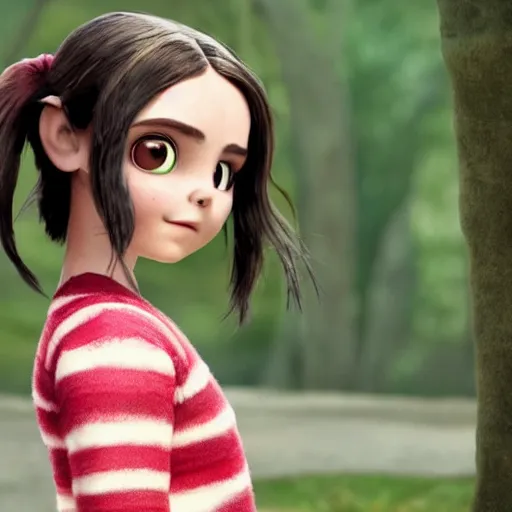 Prompt: dafne keen as Vanellope von Schweetz,cinematic shot