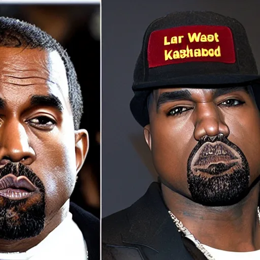 Image similar to jotaro kujo and kanye west