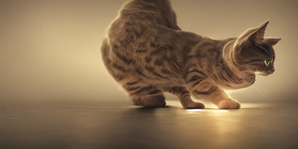Image similar to Cat dabbing, realistic 4k octane beautifully detailed render, 4k post-processing, highly detailed, intricate complexity, epic composition, magical atmosphere, cinematic lighting, masterpiece, ultra hd
