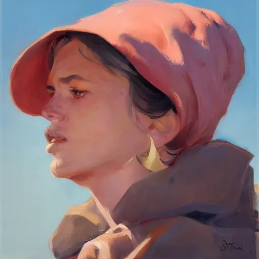 Image similar to greg manchess portrait of a very sad soup, medium shot, asymmetrical, profile picture, organic painting, sunny day, matte painting, bold shapes, hard edges, street art, trending on artstation, by huang guangjian and gil elvgren and sachin teng