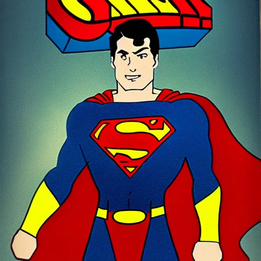 Prompt: Superman yyelling
