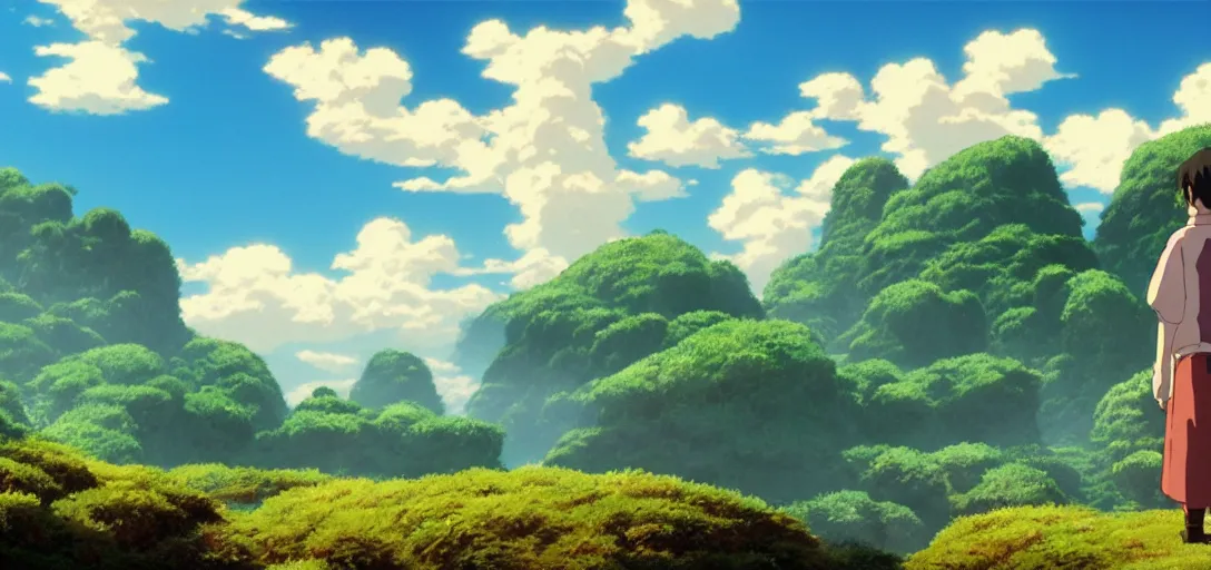 Image similar to a very high resolution image from a new movie. beautiful scenery. photorealistic, photography, directed by hayao miyazaki