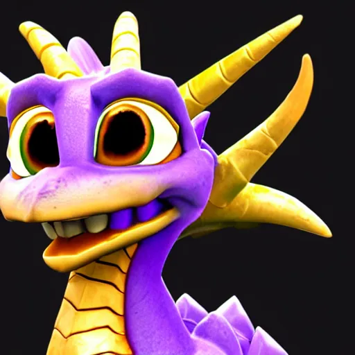 Image similar to Spyro the Dragon, cute, 3D render