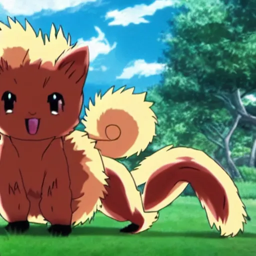 Prompt: vulpix, pokemon, as depicted in the anime