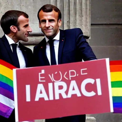 Image similar to « emmanuel macron, lgbt »