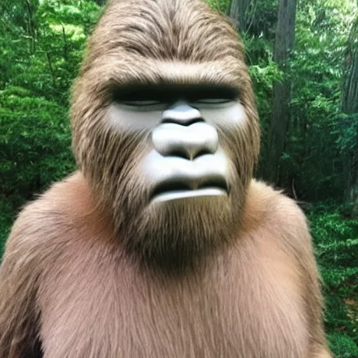 Image similar to clean shaven bigfoot