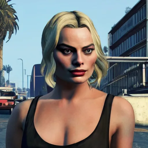 Image similar to Margot Robbie in gta v