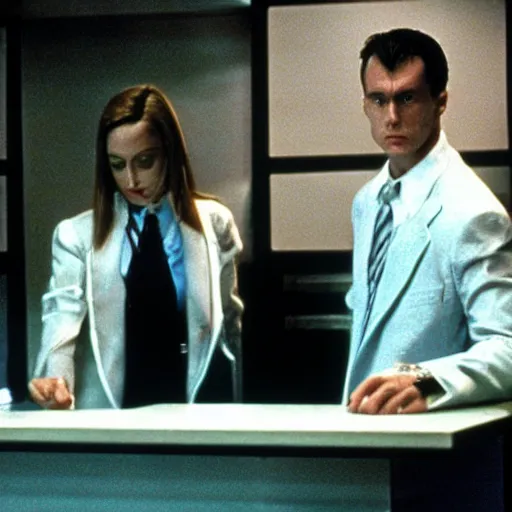 Image similar to still of paris, in american psycho ( 1 9 9 9 )