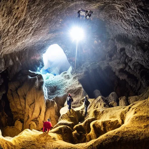 Image similar to Exploring the Deep Chrystal Garden Cave, National Geographic Photo Contest Winner