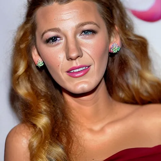 Prompt: blake lively made of jello