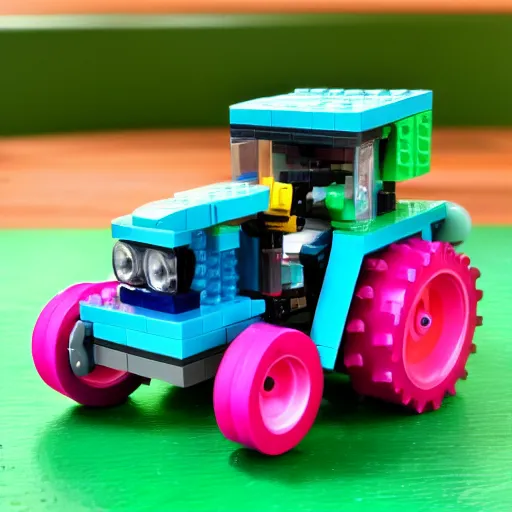 Lego discount blue tractor