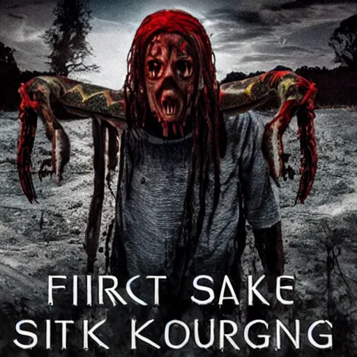 Image similar to first still from new McG Horror Movie The Snake King