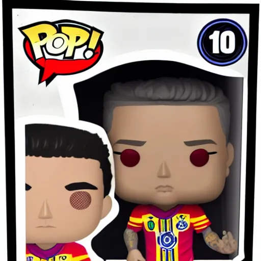 Image similar to neymar funko pop toy, detailed