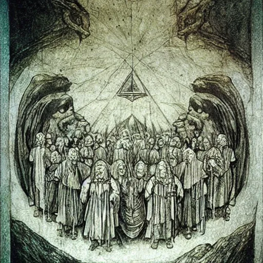 Image similar to lord of the rings by leonardo da vinci