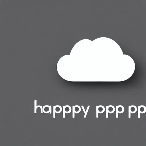 Image similar to happy cloud app logo, digital art, award winning