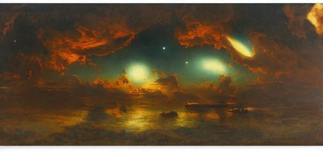 Image similar to Space Fleet by Frederic Edwin Church