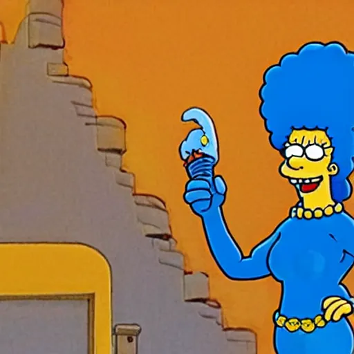 Image similar to Marge Simpson as Chani Dune