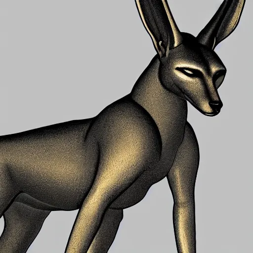 Image similar to anubis, highly detailed, digital art