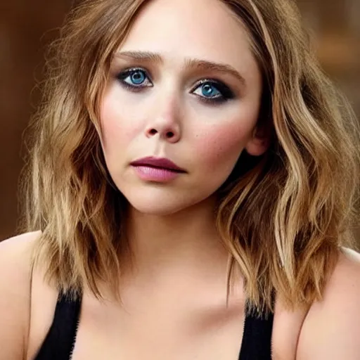 Image similar to elizabeth olsen mixed with jennifer lawrence