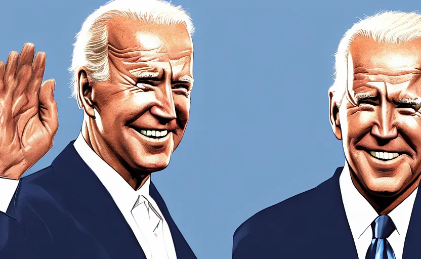 Prompt: joe biden in skyrim, digital art