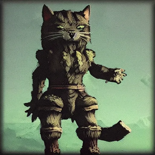 Image similar to cat by shadow of the colossus