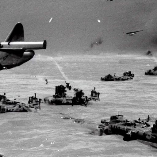 Image similar to elon musk during the d - day landings