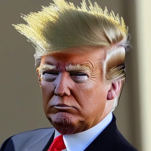 Image similar to Donald Trump with mohawk hairstyle
